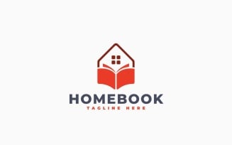 Home Book Logo Template Design