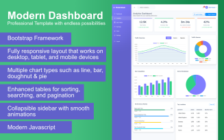 Modern Dashboard Bootstrap Template