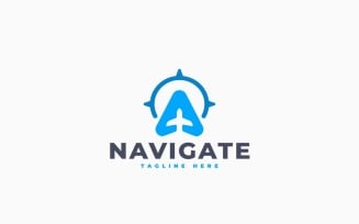 Travel Navigation Logo Template Design