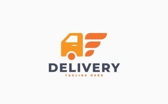 Truck Delivery Logo Template Design