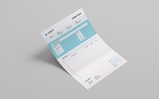 Clean Minimal Order Form Template