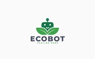 Eco Bot Logo Template Design