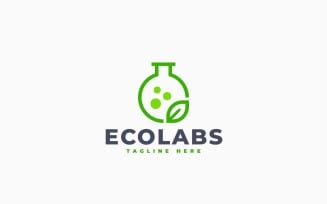 Eco Lab Logo Template Design