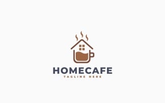 Home Cafe Logo Template Design