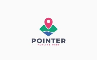 Map Pointer Logo Template Design