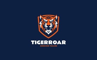Mascot Modern Tiger Logo Design 563