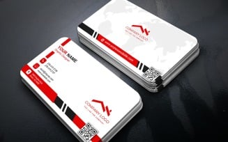 Minimal Real Estate Agent Business Card Template PSD