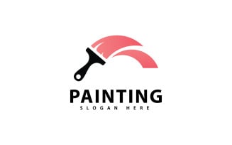 Painting gradient colorful style Vector logo design 6
