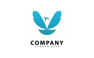 Letter V Simple template Logo design 11