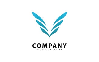 Letter V Simple template Logo design 12
