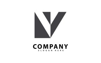 Letter V Simple template Logo design 8