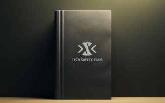 Professional Black Hardcover Book Mockup