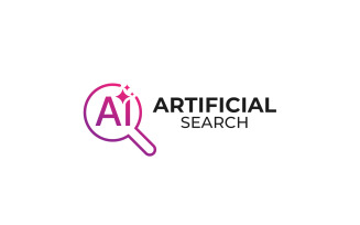 Ai search browser logo Template Design