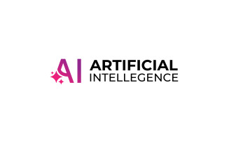 Artificial intelligence Ai logo Design template