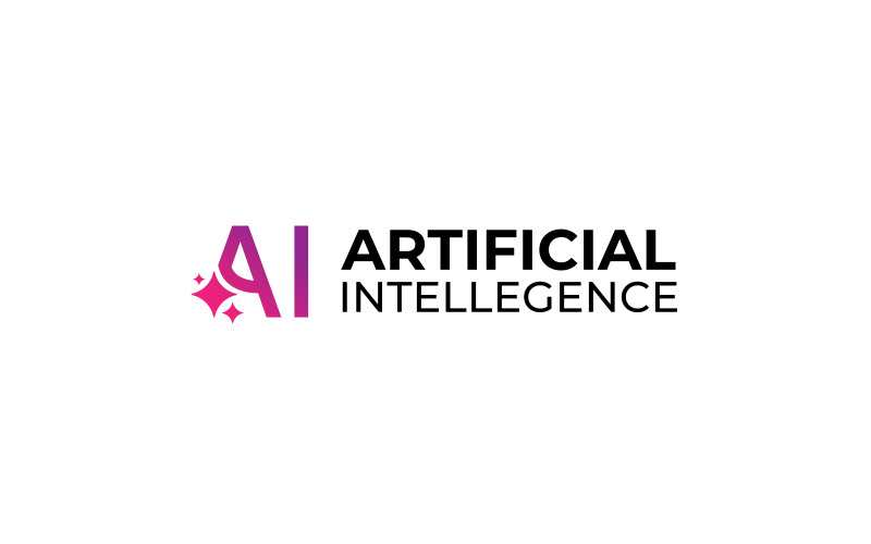 Artificial intelligence Ai logo Design template Logo Template