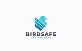 Bird Shield Logo Template Design
