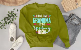 New Grandma Gift Digital Shirt Design Printable Graphic