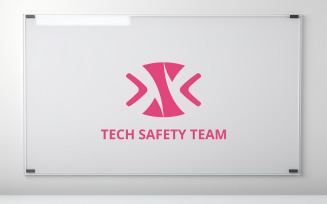 Professional Framed Glass Wall Sign Mockup in Modern Office Interior