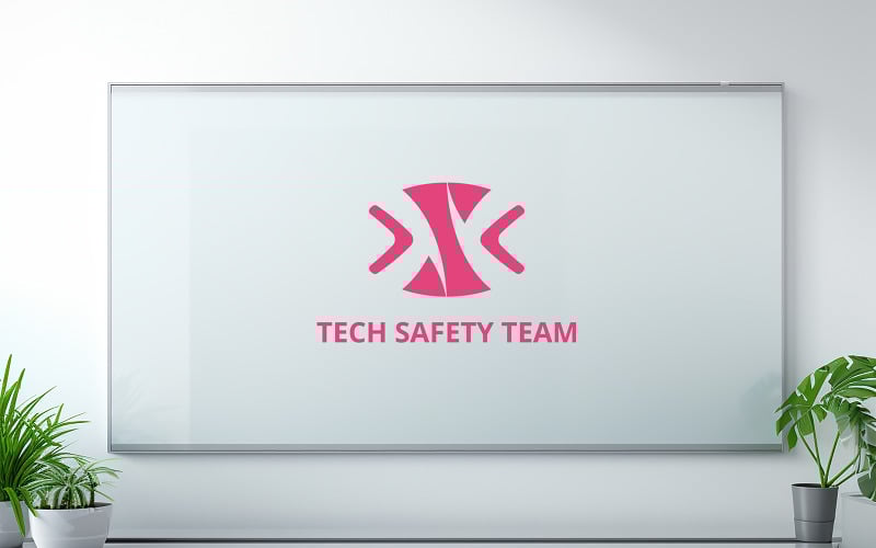 Professional Glass Wall Sign Mockup in Modern Office Interior Product Mockup