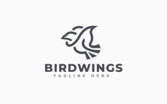 Bird Wings 3 Logo Template Design