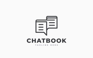 Chat Book Logo Template Design