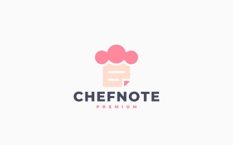Chef Note Logo Template Design
