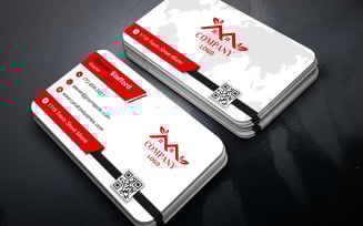 Clean Modern Business Card Design Template PSD