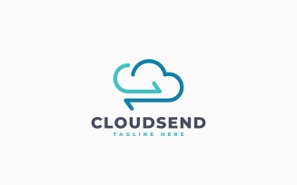 Cloud Transfer Logo Template Design