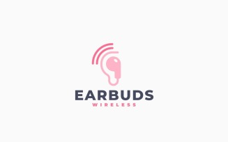 Earbuds Logo Template Design