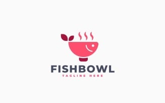 Fish Bowl Logo Template Design