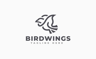 Fly Bird Logo Template Design