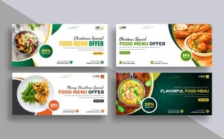 Food Menu Facebook Cover Template Ver-1