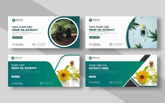 Hemp CBD Oil Facebook Cover Template Ver-2