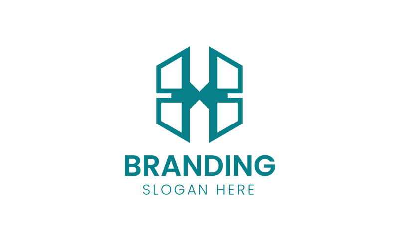 Hexagon letter H consulting logo-1034 Logo Template