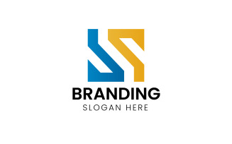 Letter S modern technology logo-1035