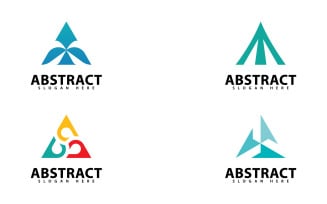 Triangle Logo Template vector design v15