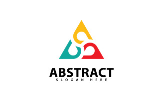 Triangle Logo Template vector design v4