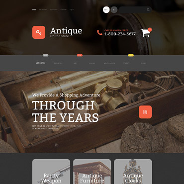 Store Antiquarian Magento Themes 55247