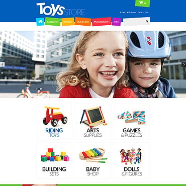Toys Store ZenCart Templates 55288