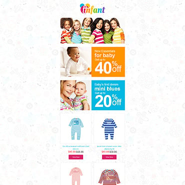 Baby Store Newsletter Templates 55289