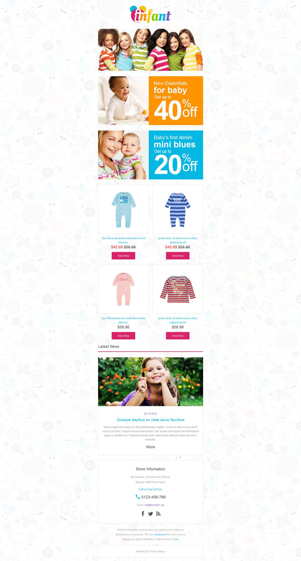 Baby Store Responsive Newsletter Template New Screenshots BIG