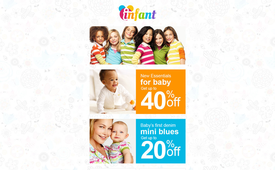Baby Store Responsive Newsletter Template 55289