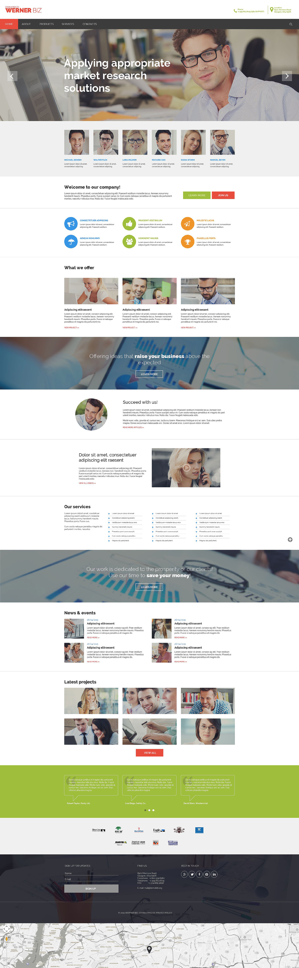 Business Responsive Website Template New Screenshots BIG