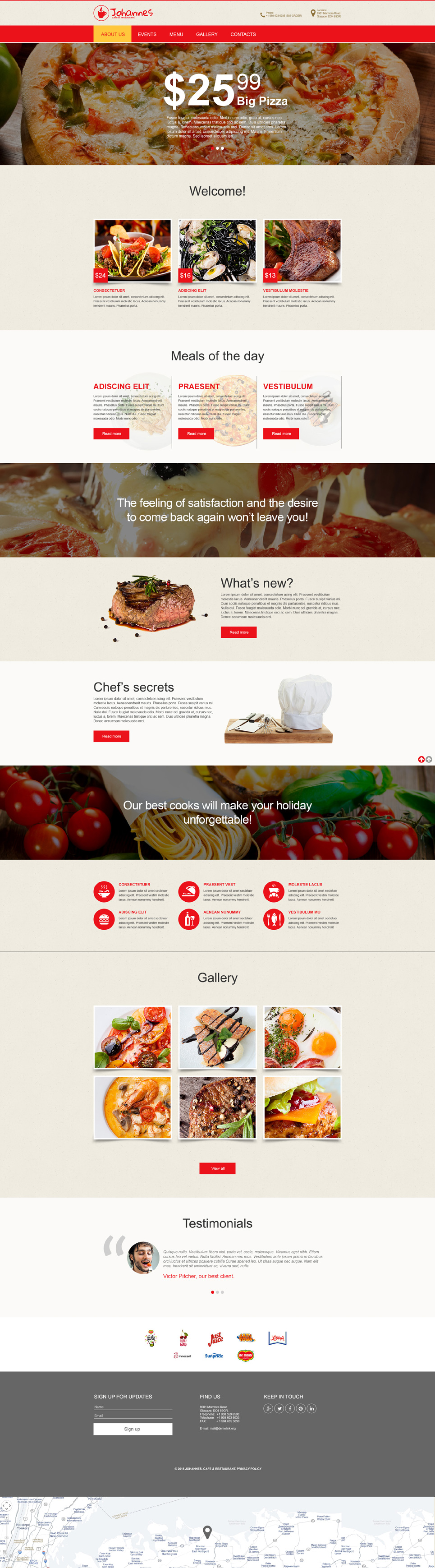 Cafe and Restaurant Muse Template New Screenshots BIG