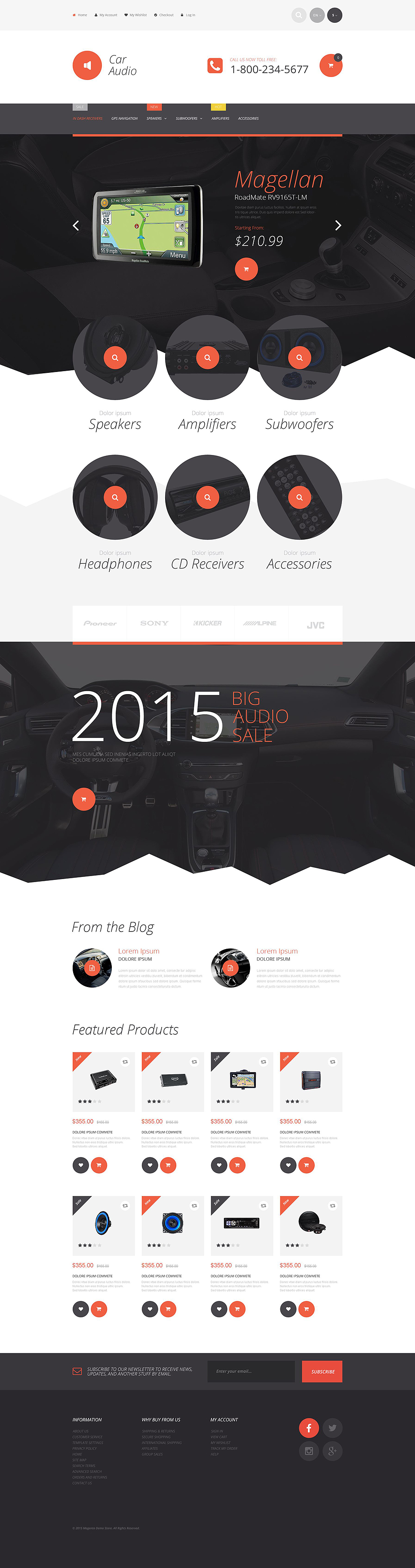 Car Stereo Magento Theme New Screenshots BIG