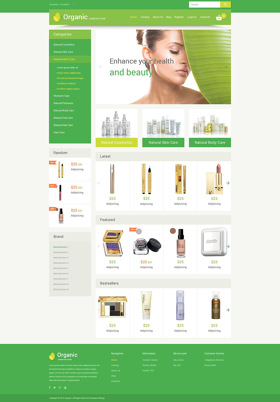 Cosmetics Store Responsive VirtueMart Template New Screenshots BIG