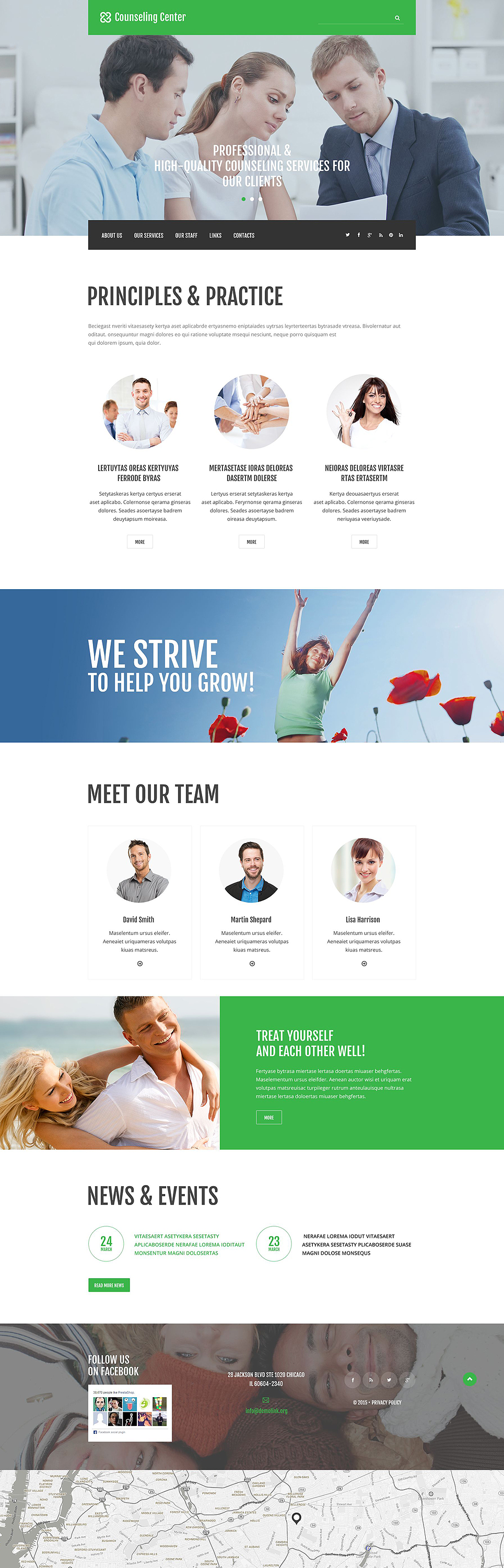 Counseling Website Template