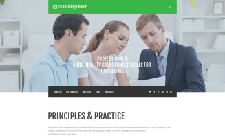 Counseling Center Website Template