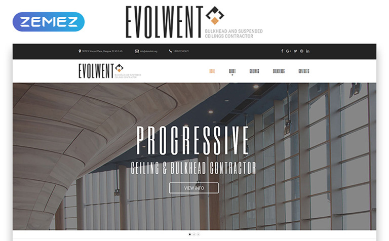 Evolwent Responsive Website Theme Big Screenshot Evolwent Website Template New Screenshots BIG