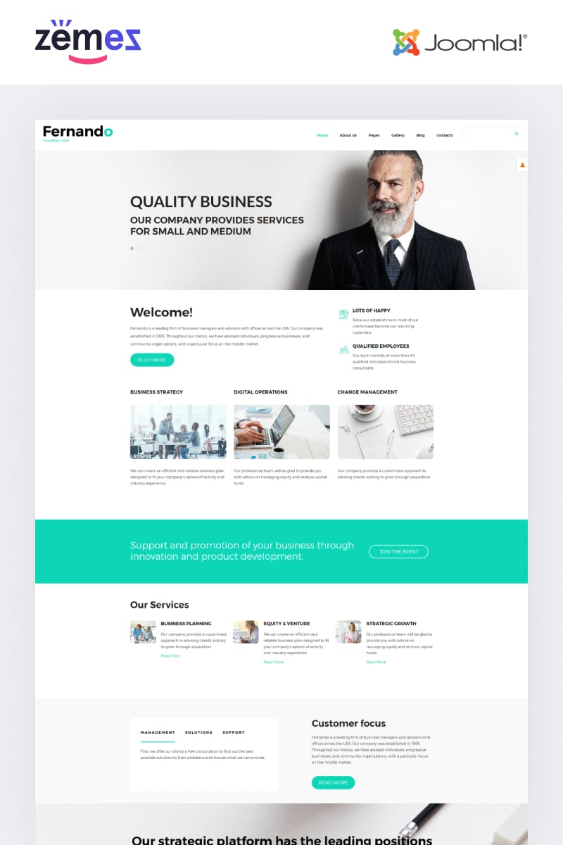 Fernando - Consulting Ready-to-Use Modern Joomla Template